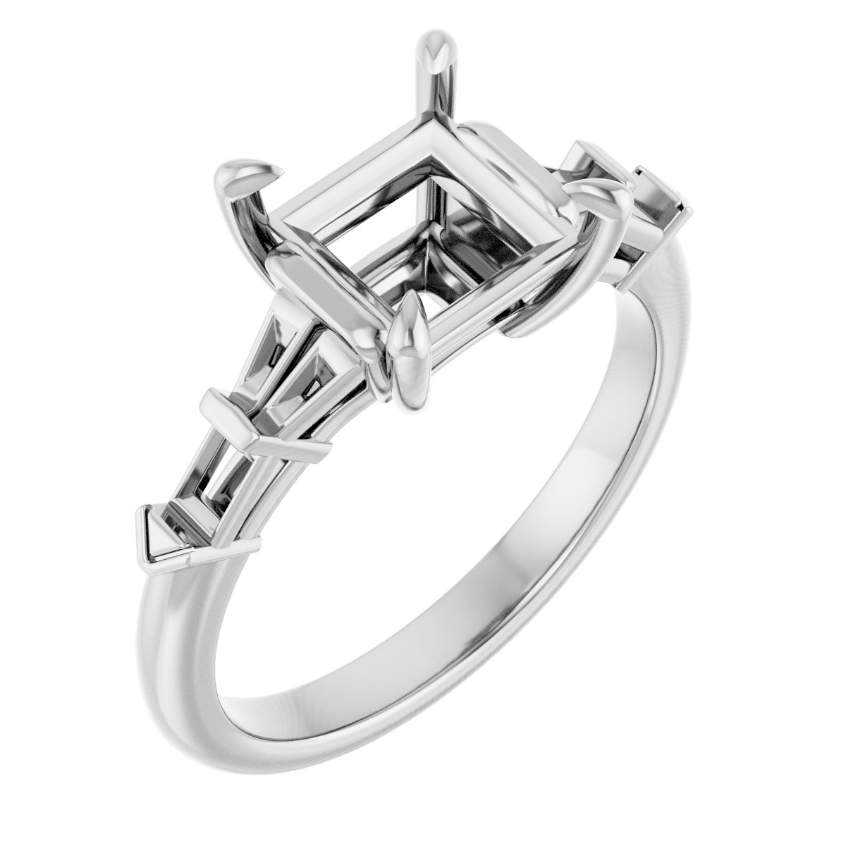 Accented Engagement Ring