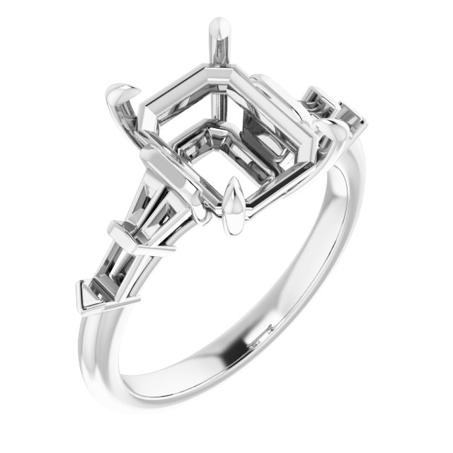 Accented Engagement Ring