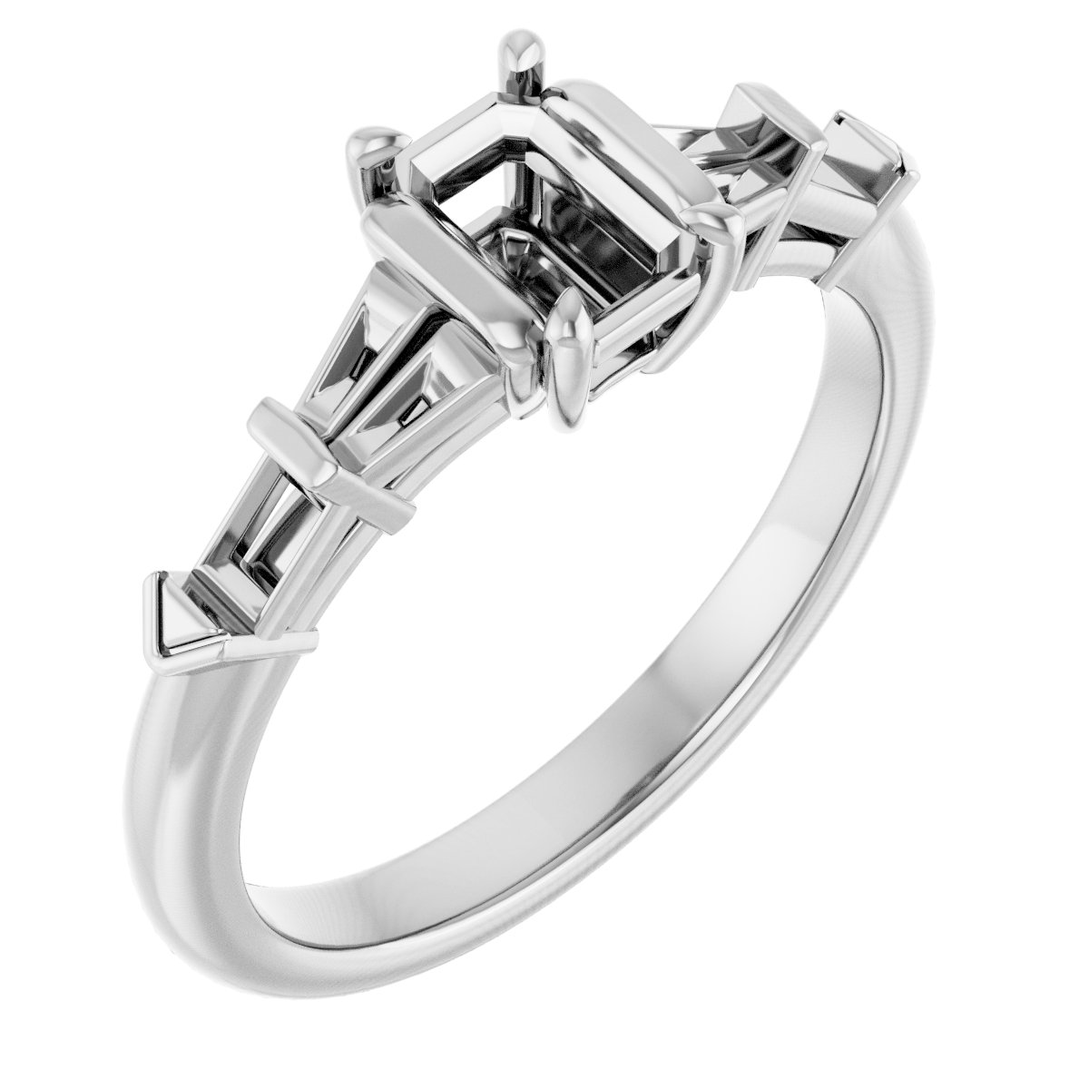 Accented Engagement Ring