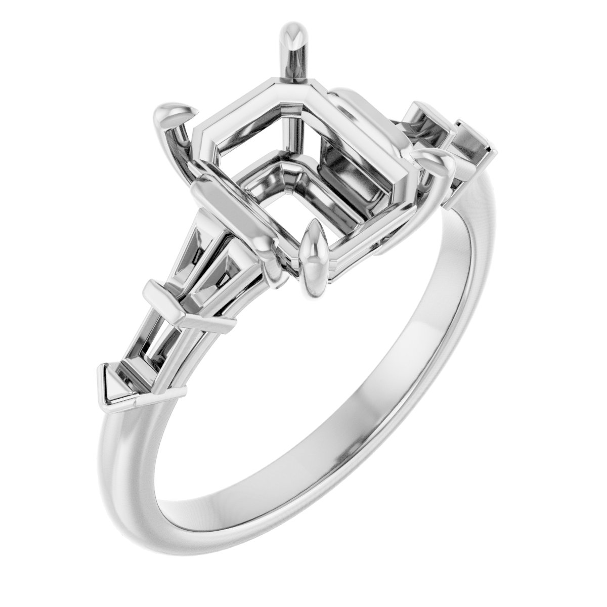 Accented Engagement Ring