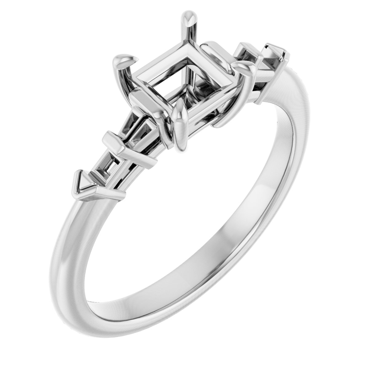 Accented Engagement Ring