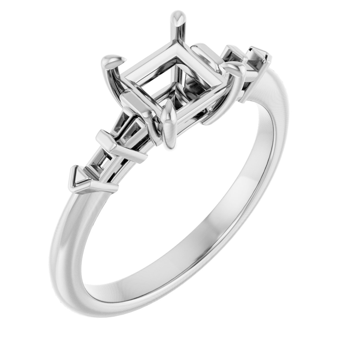 Accented Engagement Ring