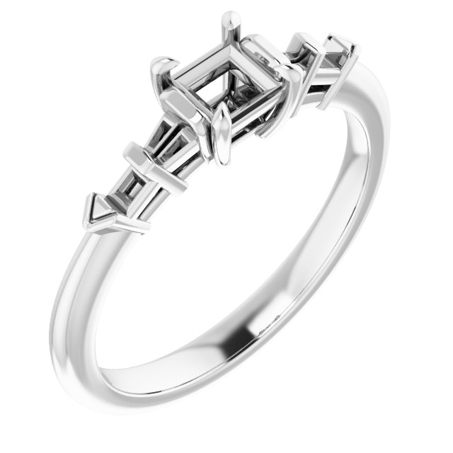 Accented Engagement Ring