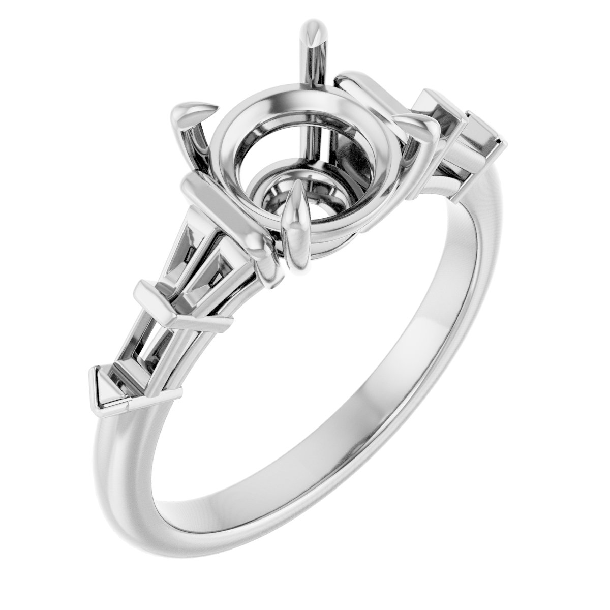 Accented Engagement Ring