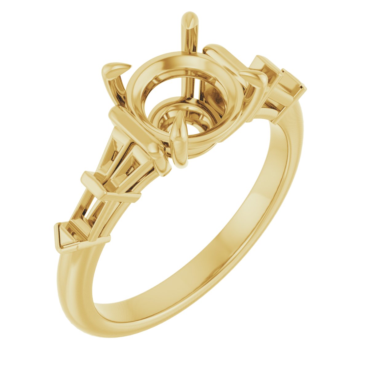 Accented Engagement Ring