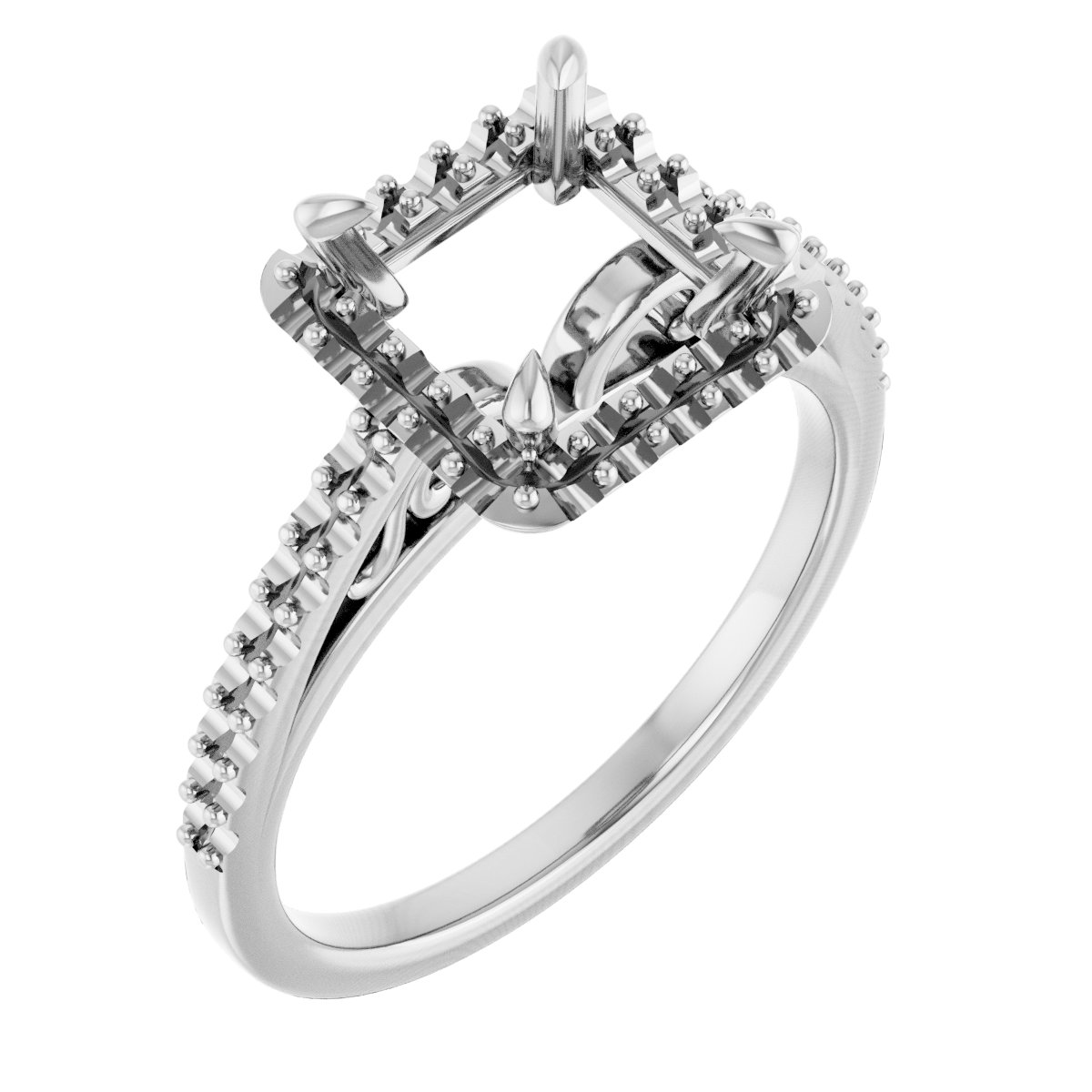Halo-Style Engagement Ring
