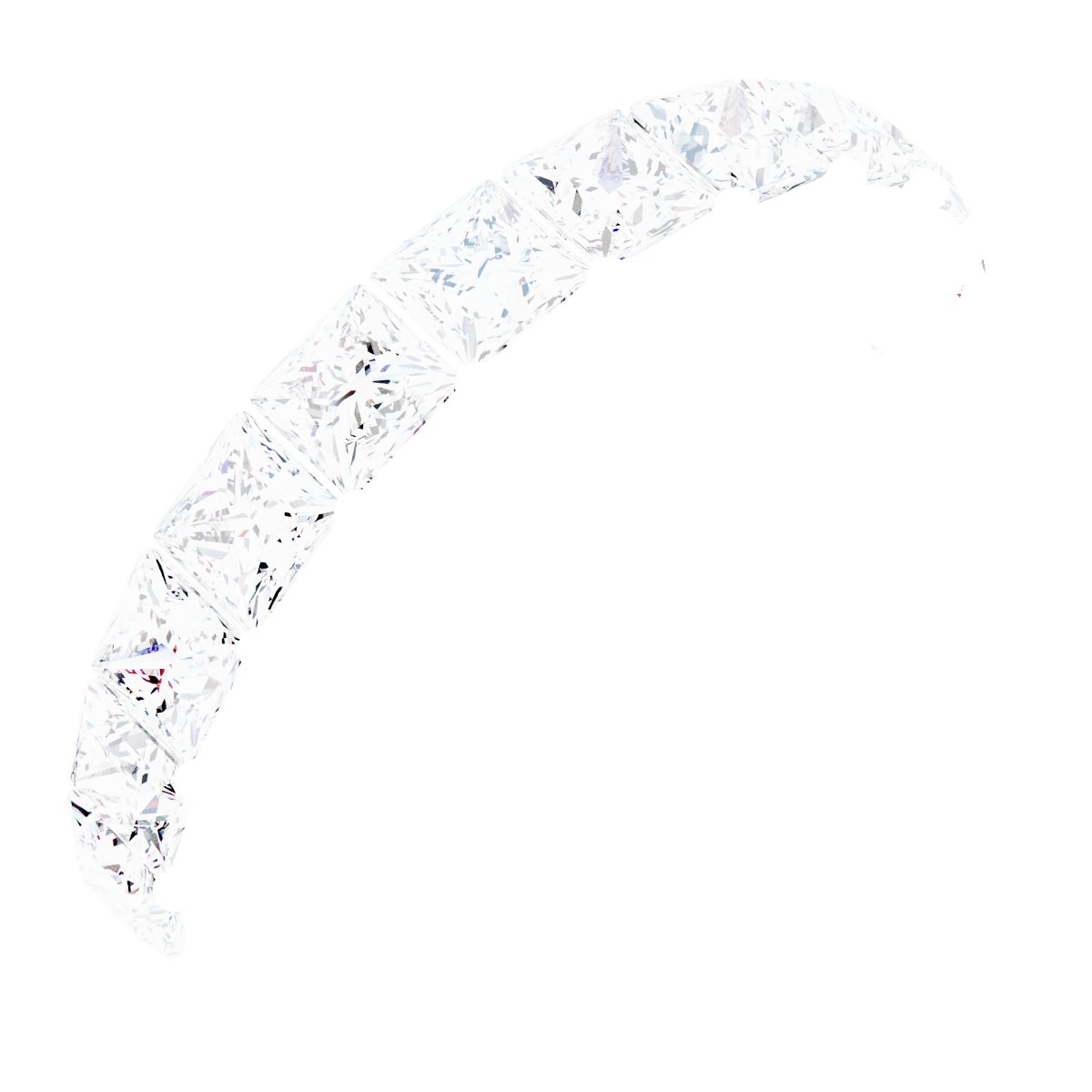 14K White 1 9/10 CTW Natural Diamond Anniversary Band