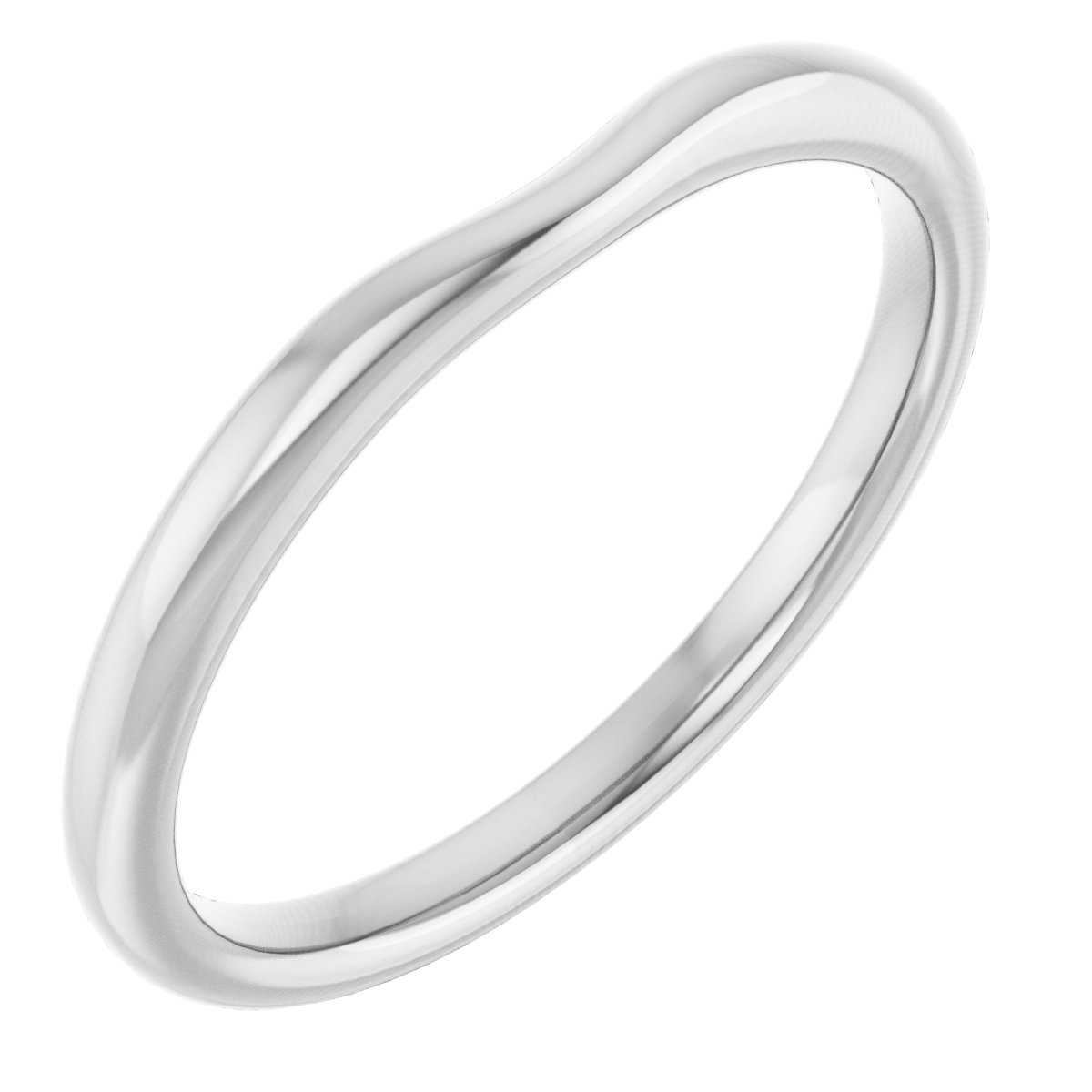 14K White Matching Band