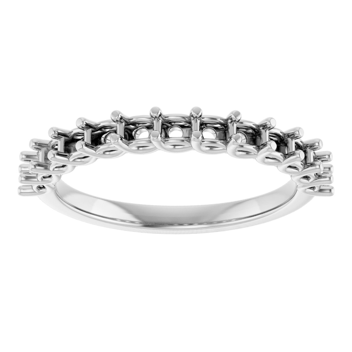 14K White 3/4 CTW Diamond Anniversary Band