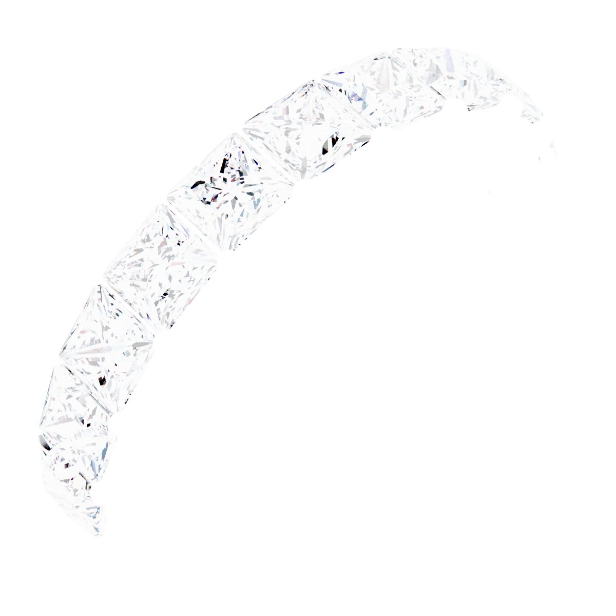 14K White 2 1/5 CTW Natural Diamond Anniversary Band