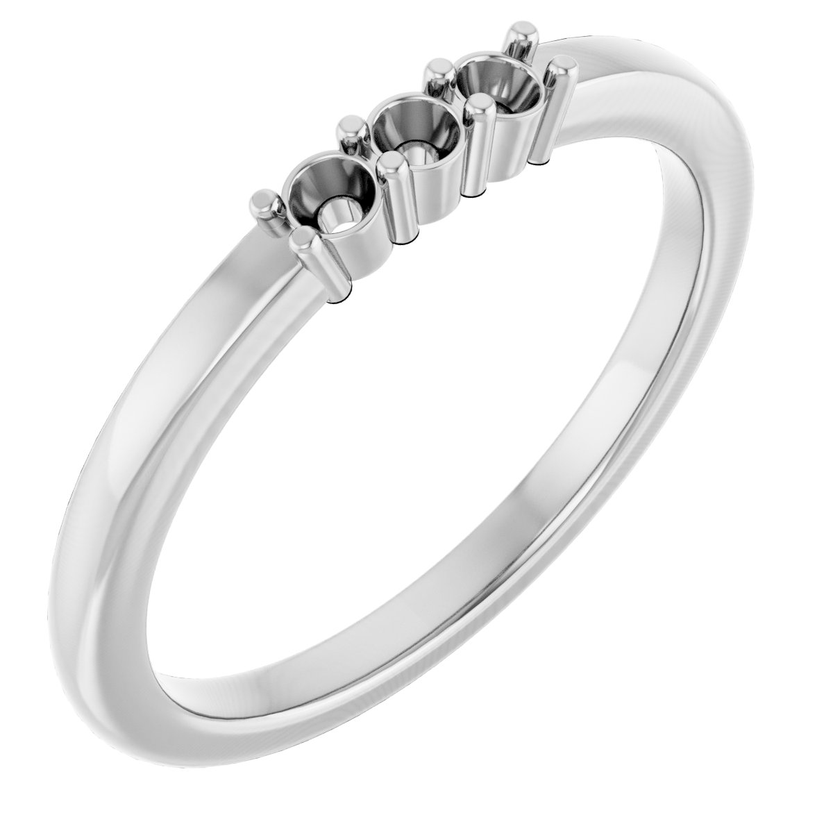 14K White 1/6 CTW Diamond Anniversary Band