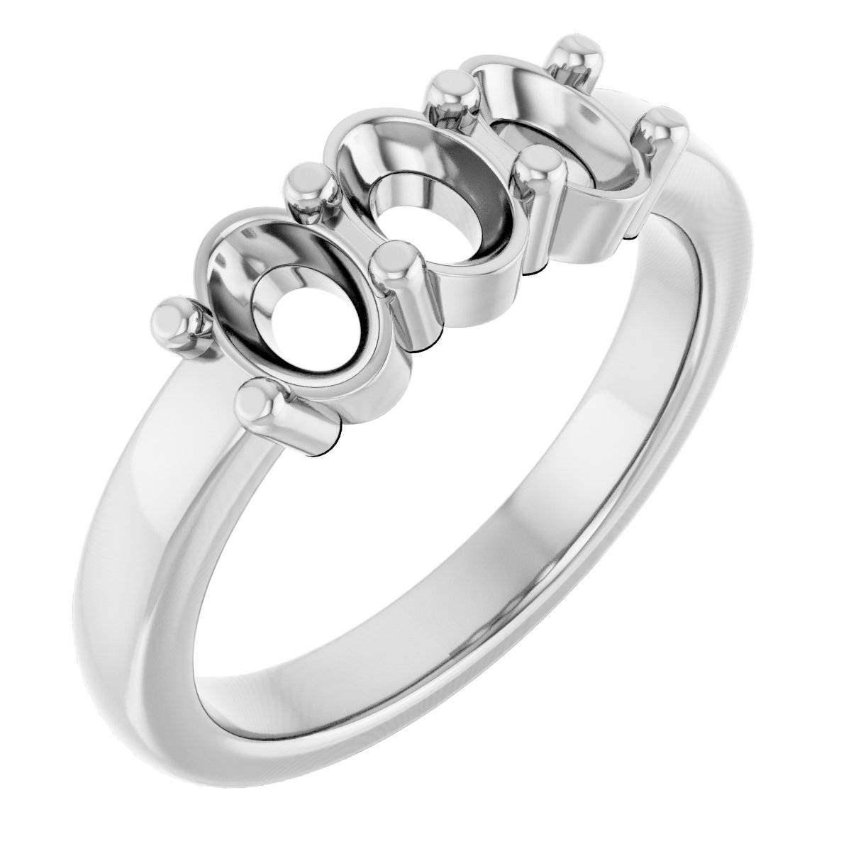 Three-Stone Anniversary Band