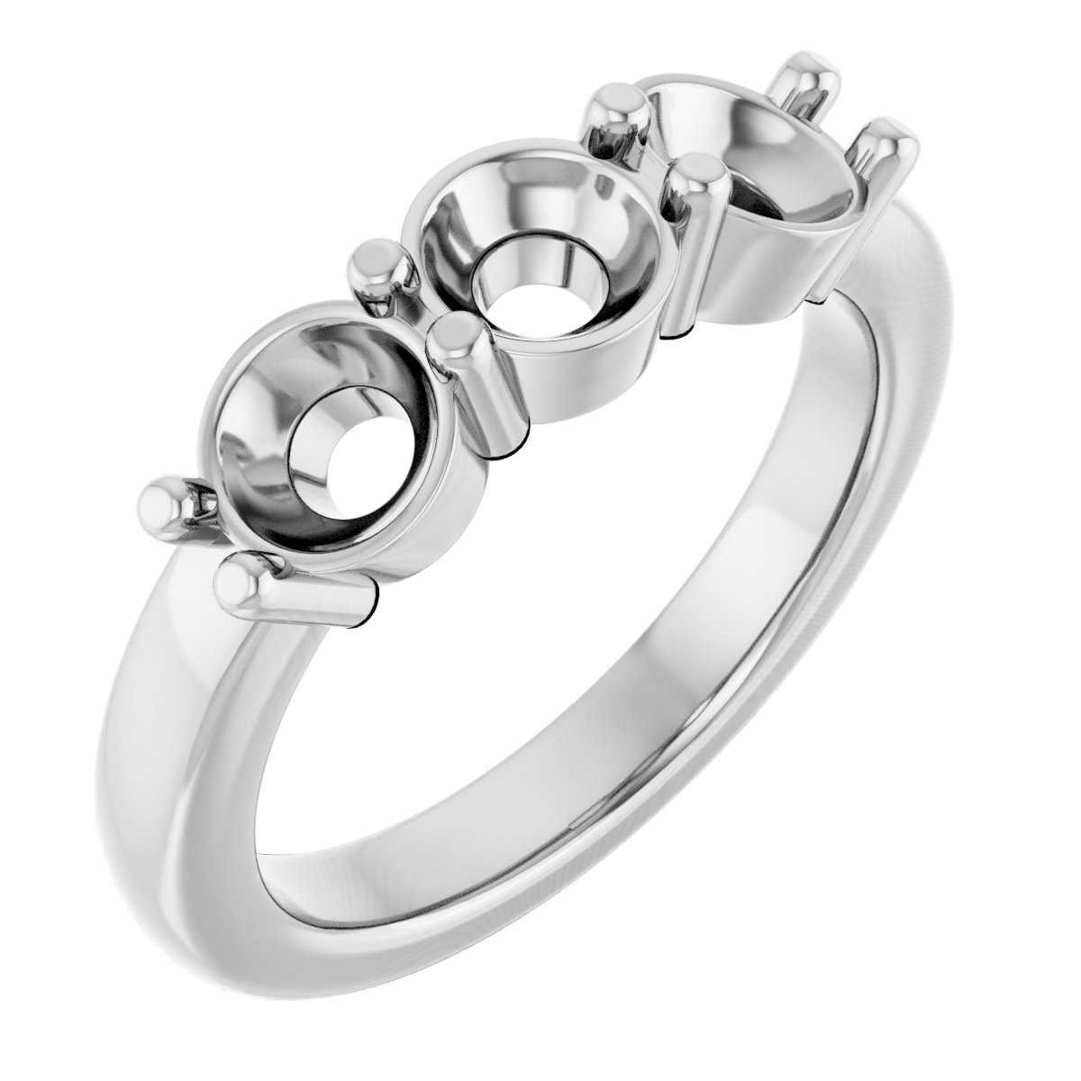 Three-Stone Anniversary Band