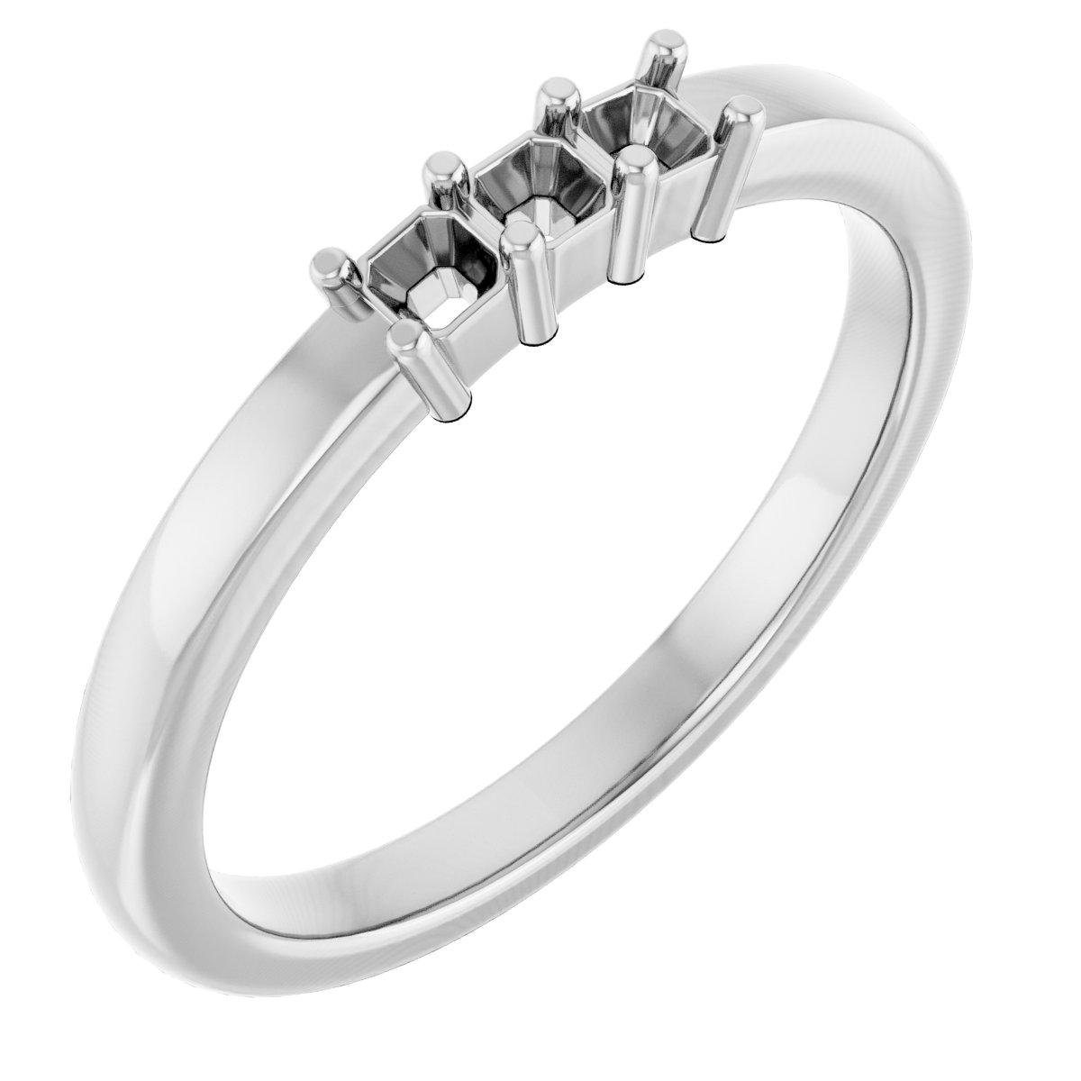 Three-Stone Anniversary Band