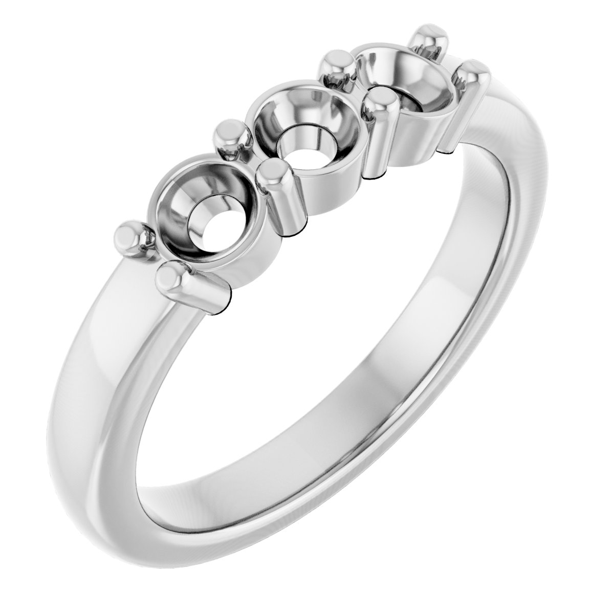 Three-Stone Anniversary Band