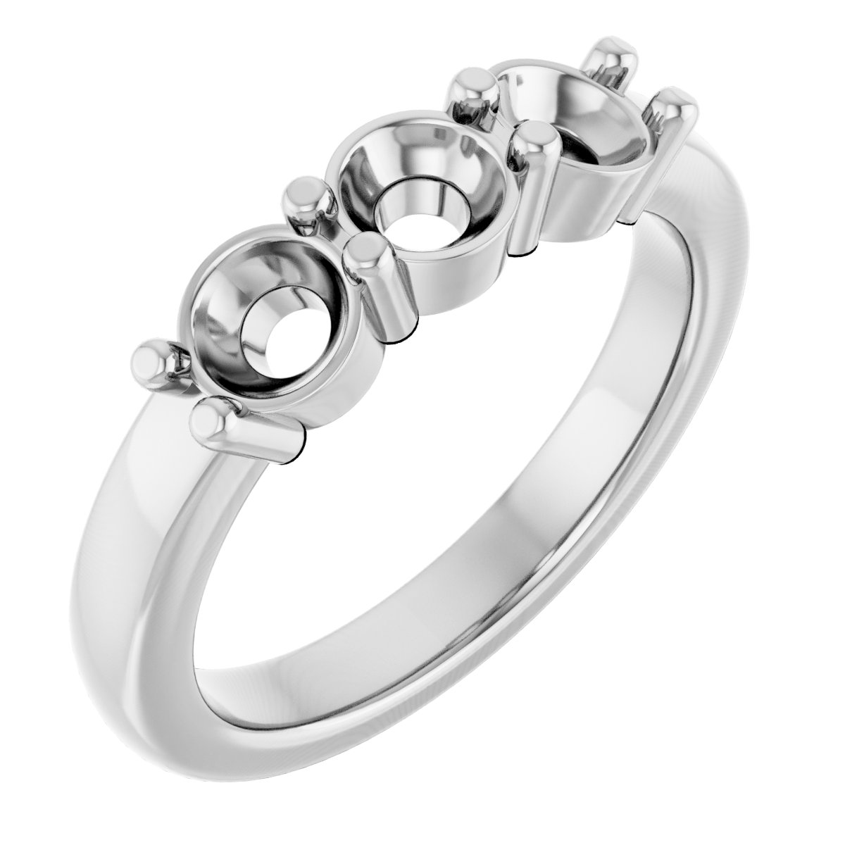 Three-Stone Anniversary Band