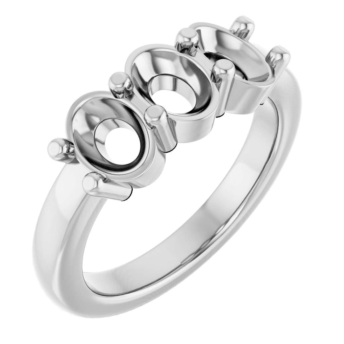 Three-Stone Anniversary Band