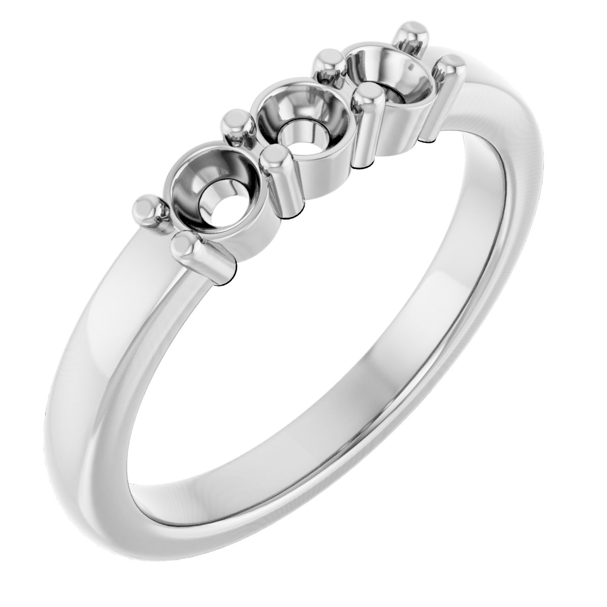 Three-Stone Anniversary Band