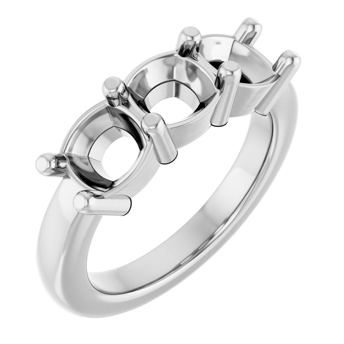 Three-Stone Anniversary Band