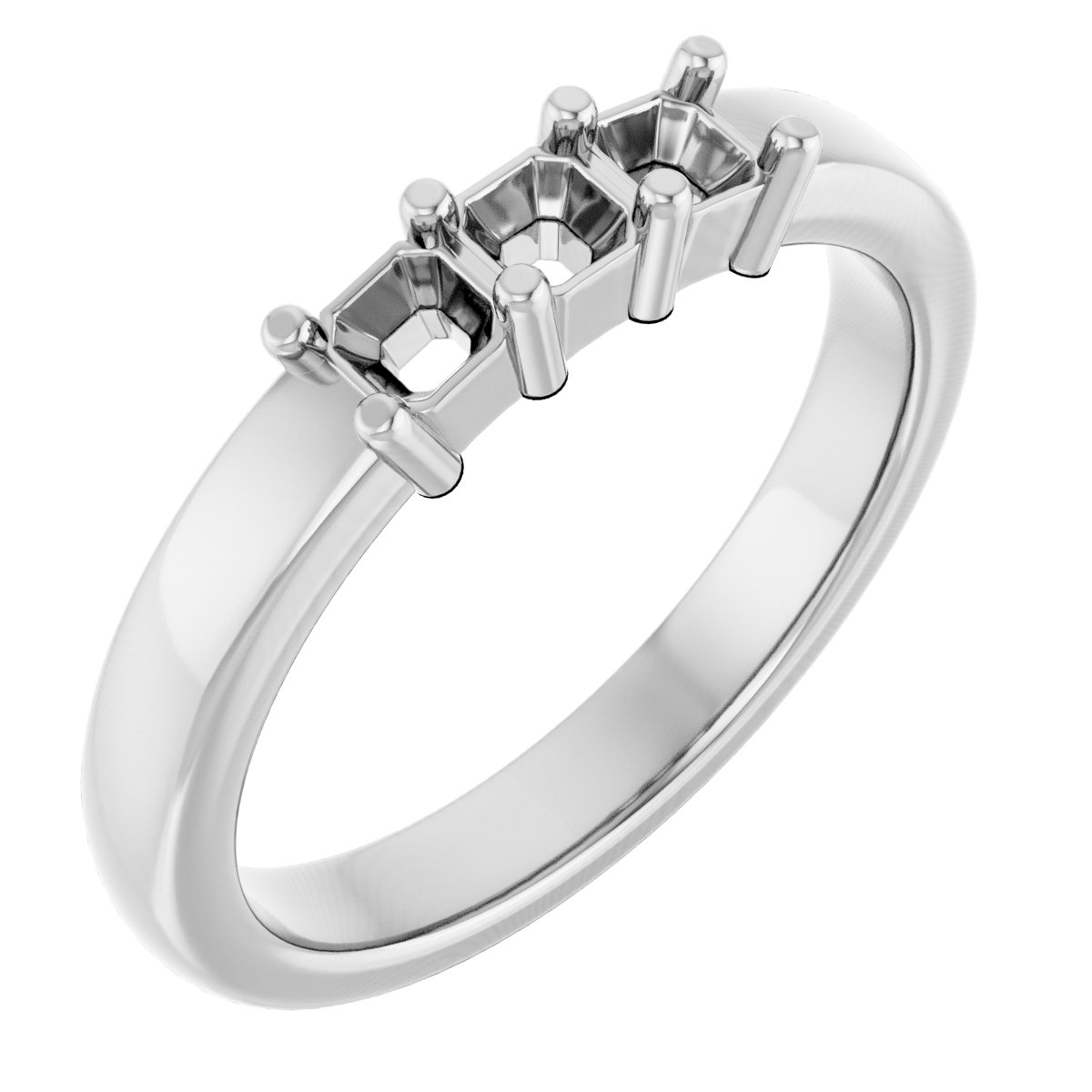 Three-Stone Anniversary Band