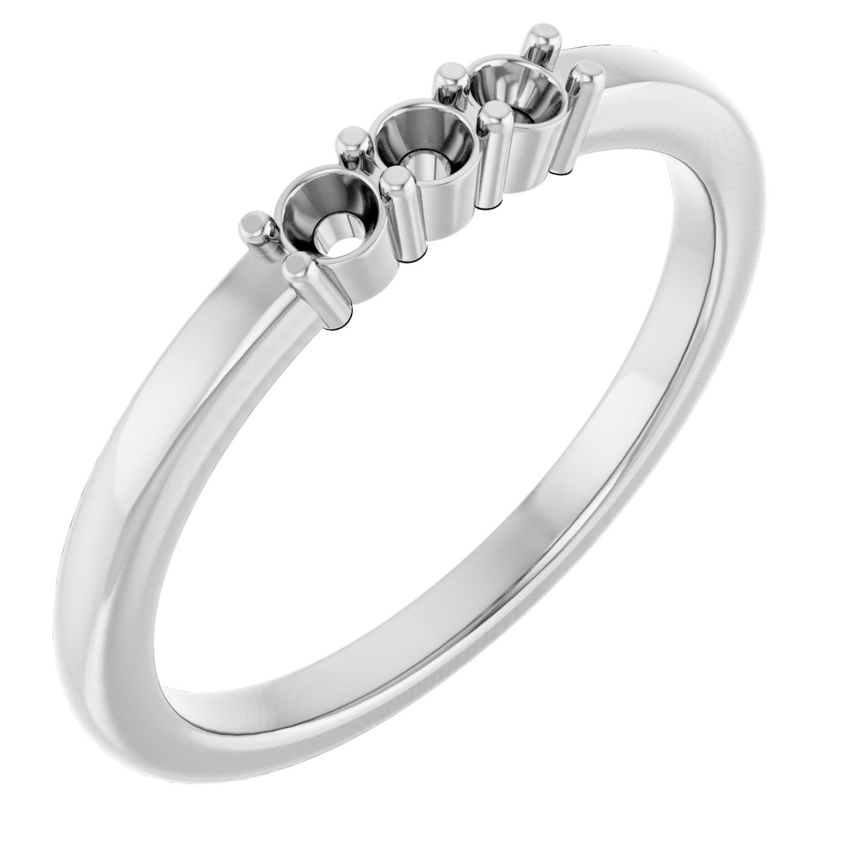 14K White 1/5 CTW Natural Diamond Anniversary Band