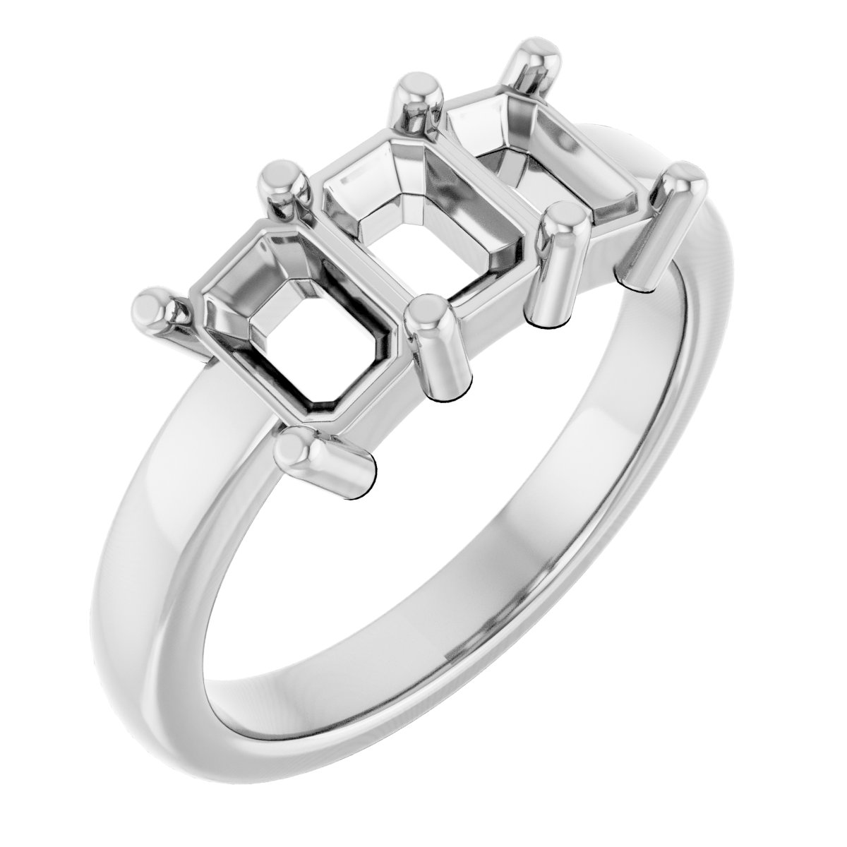 Three-Stone Anniversary Band