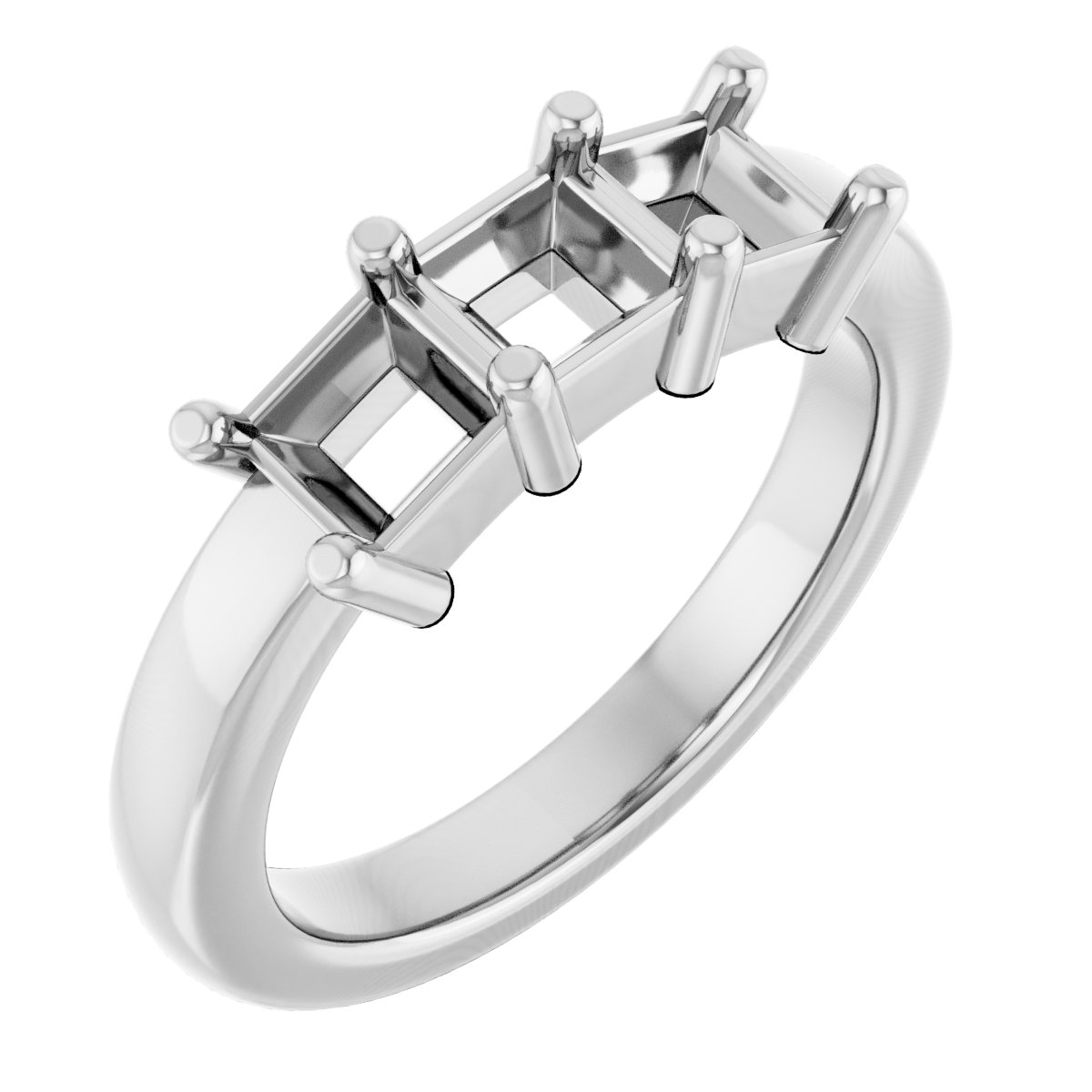 Three-Stone Anniversary Band