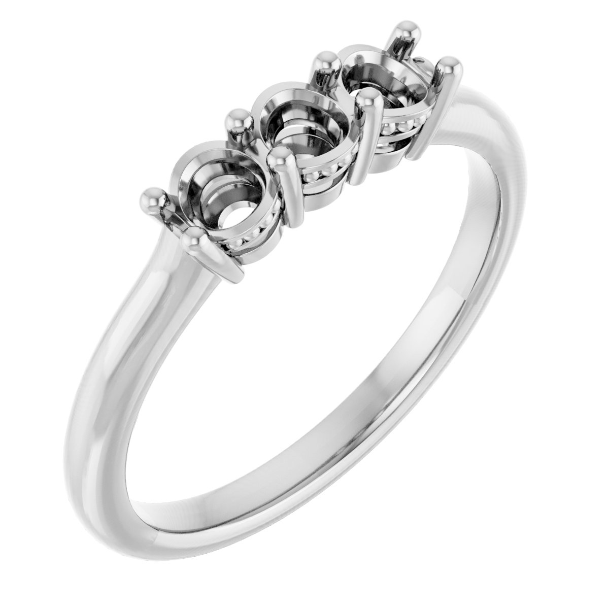 Three-Stone Anniversary Band