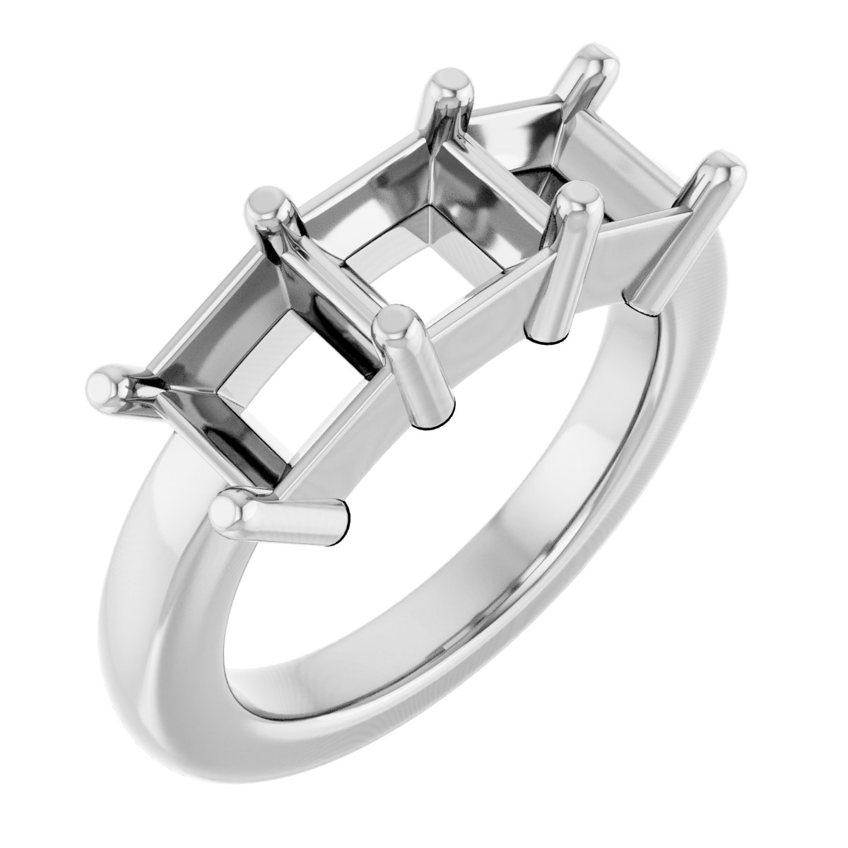 Three-Stone Anniversary Band
