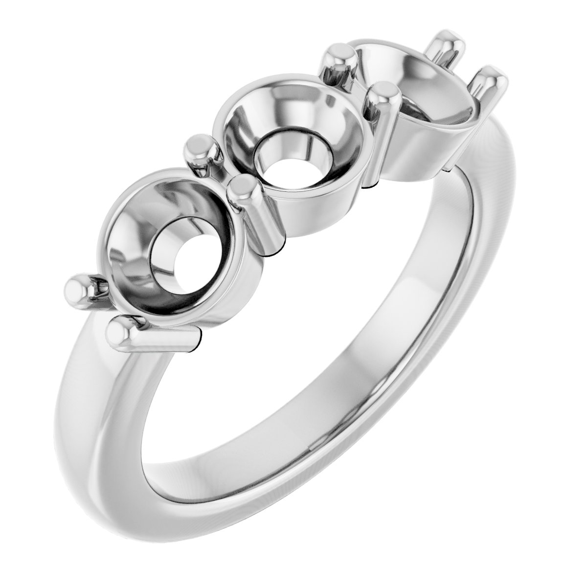Three-Stone Anniversary Band