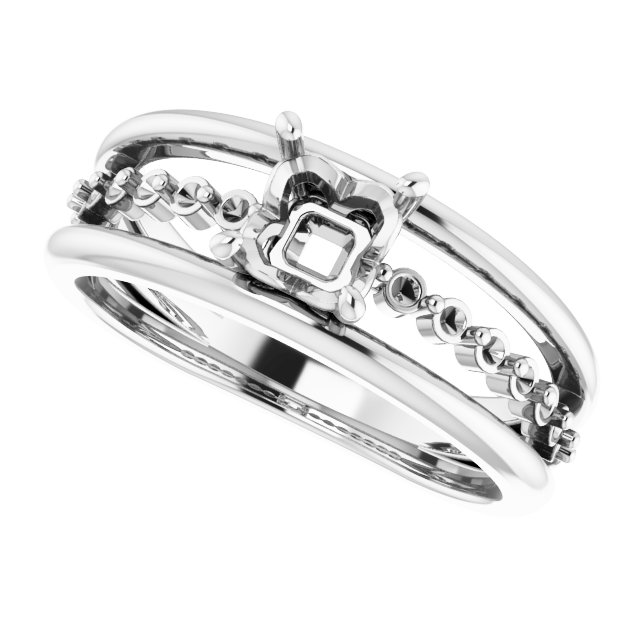 Natural Amethyst & 1/5 CTW Natural Diamond Ring view 5