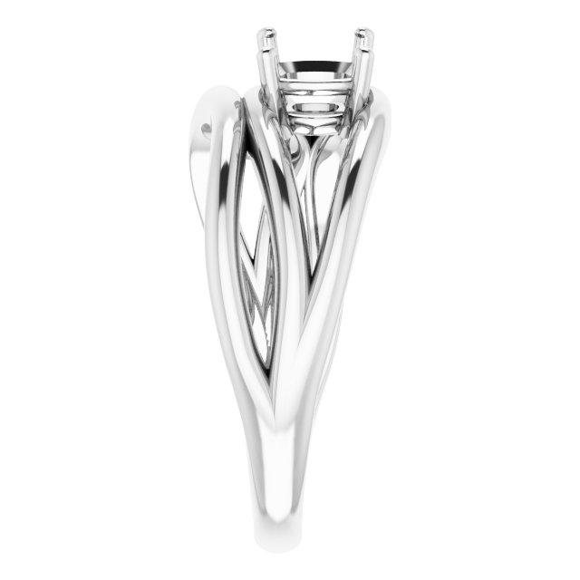 Lab-Grown Ruby & 1/10 CTW Natural Diamond Ring view 4