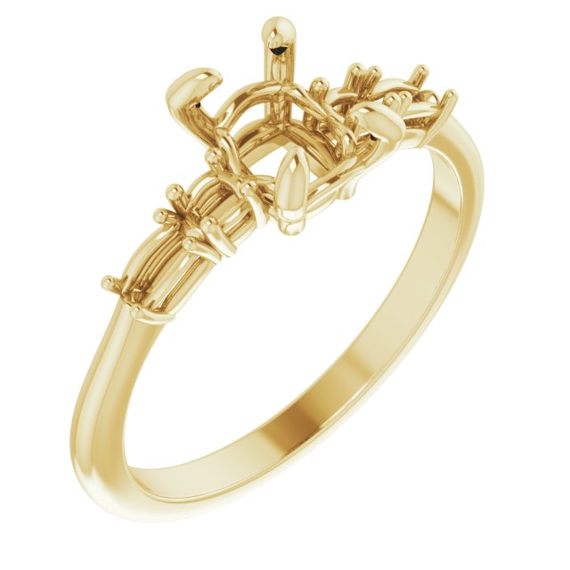 Accented Engagement Ring or Band