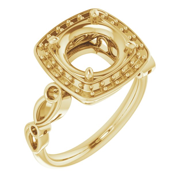 Halo-Style Sculptural Engagement Ring