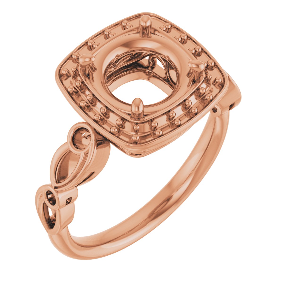 Halo-Style Sculptural Engagement Ring