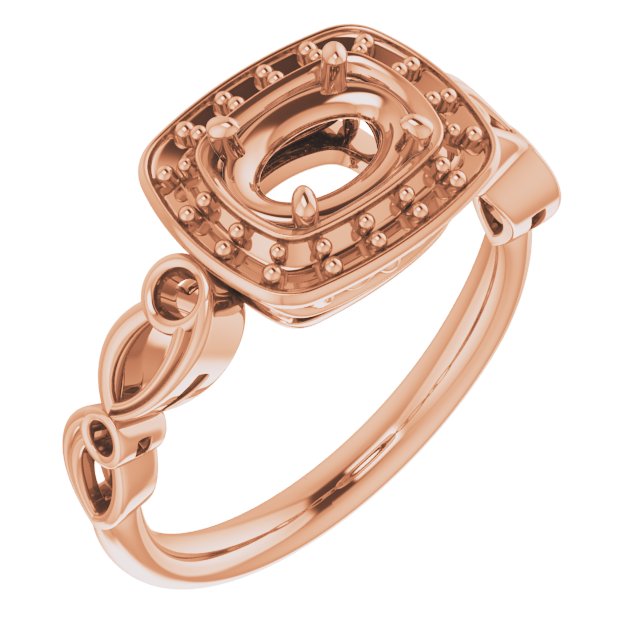 Halo-Style Sculptural Engagement Ring