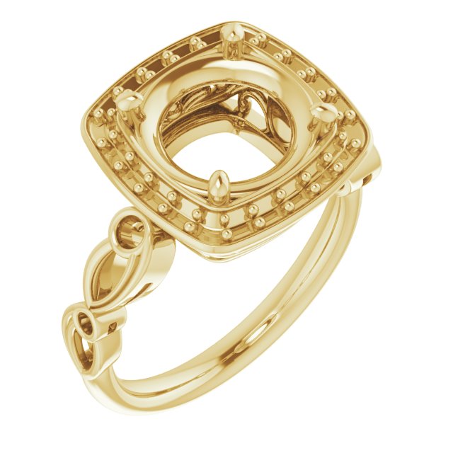 Halo-Style Sculptural Engagement Ring