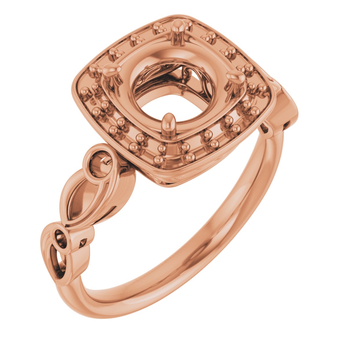 Halo-Style Sculptural Engagement Ring