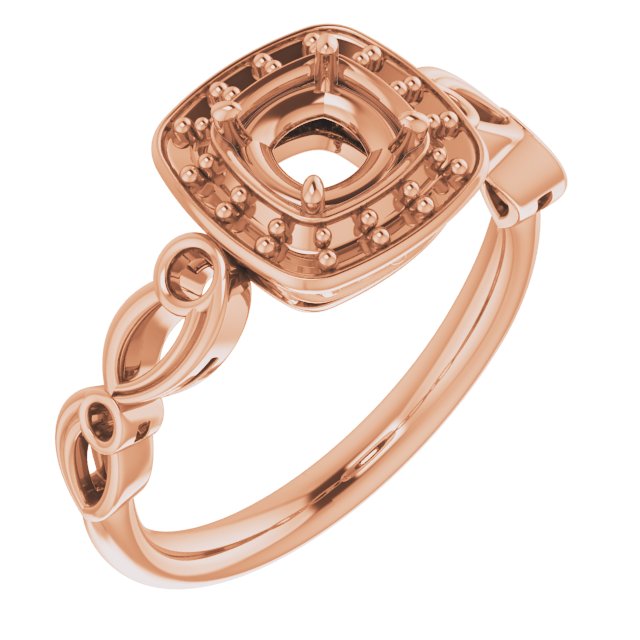 Halo-Style Sculptural Engagement Ring