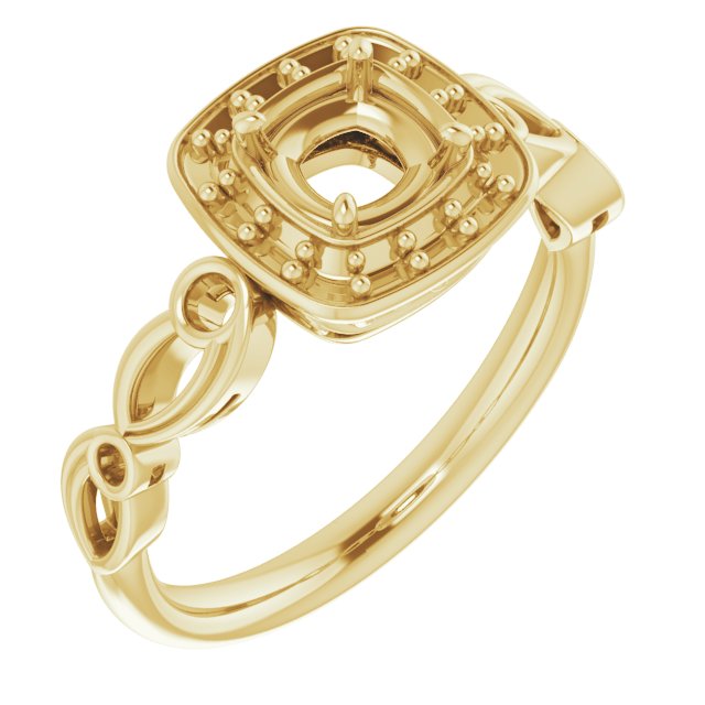 Halo-Style Sculptural Engagement Ring