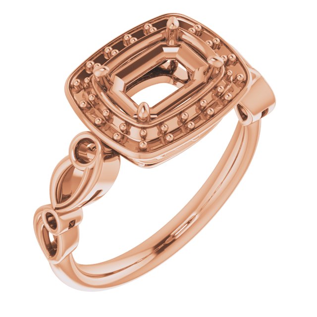 Halo-Style Sculptural Engagement Ring