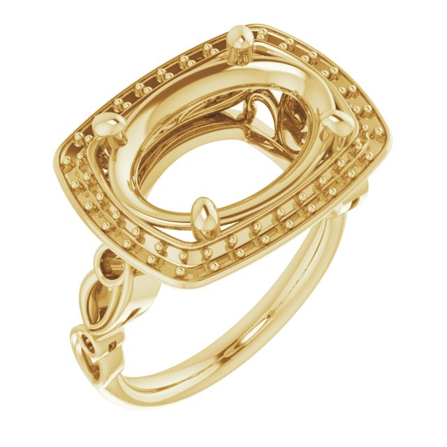 Halo-Style Sculptural Engagement Ring