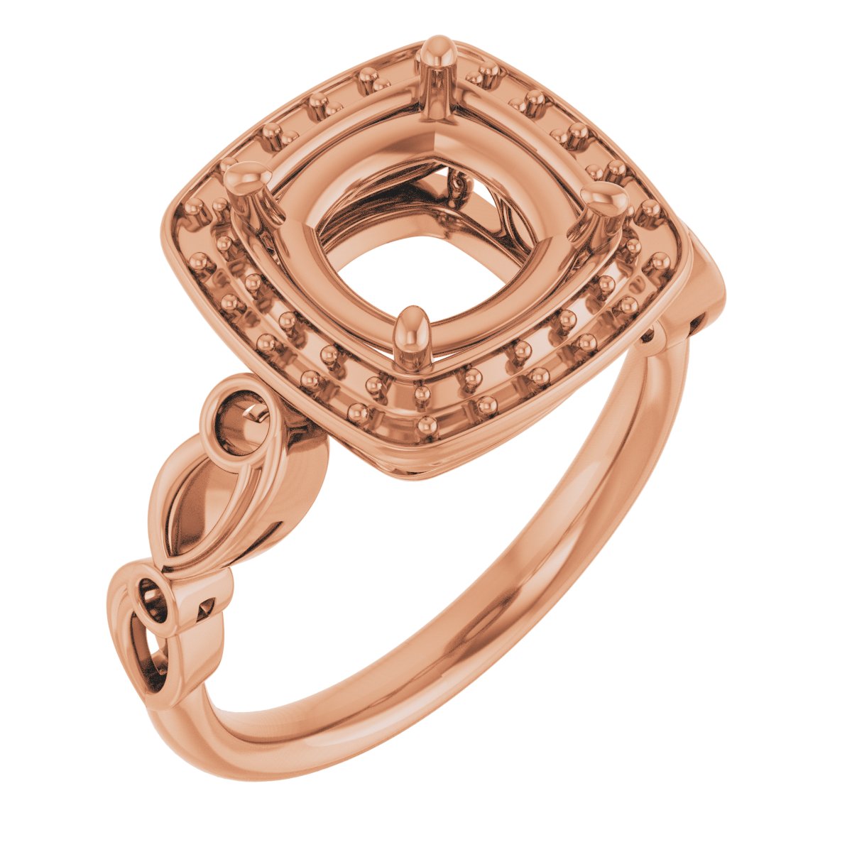 Halo-Style Sculptural Engagement Ring
