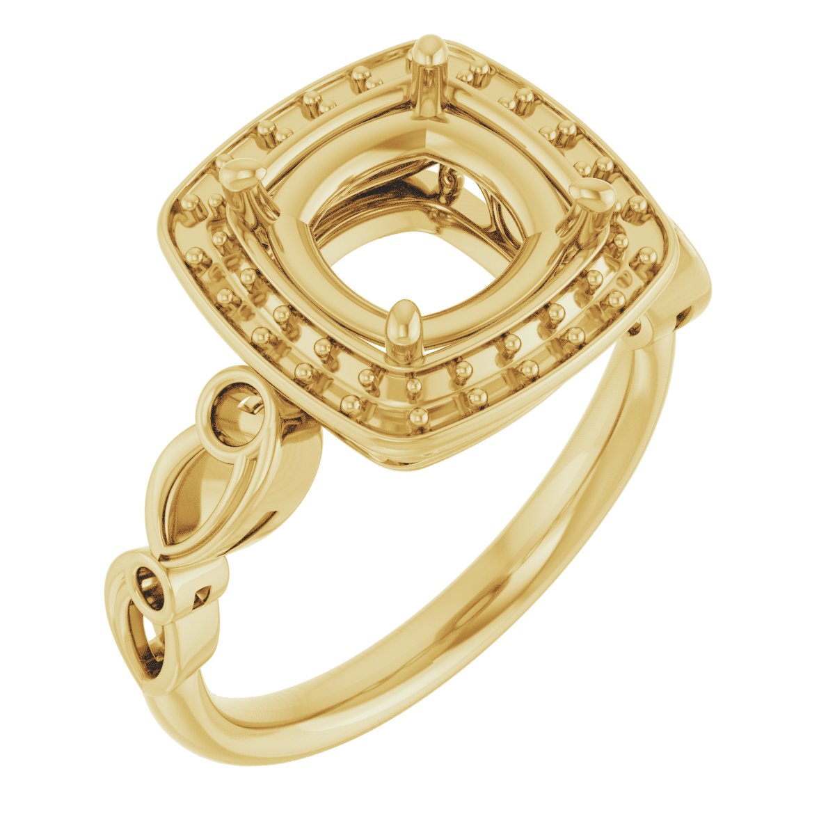 Halo-Style Sculptural Engagement Ring