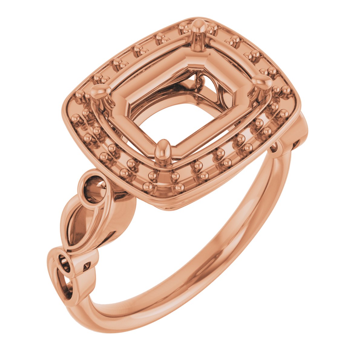 Halo-Style Sculptural Engagement Ring