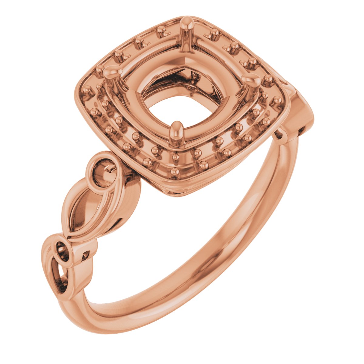 Halo-Style Sculptural Engagement Ring