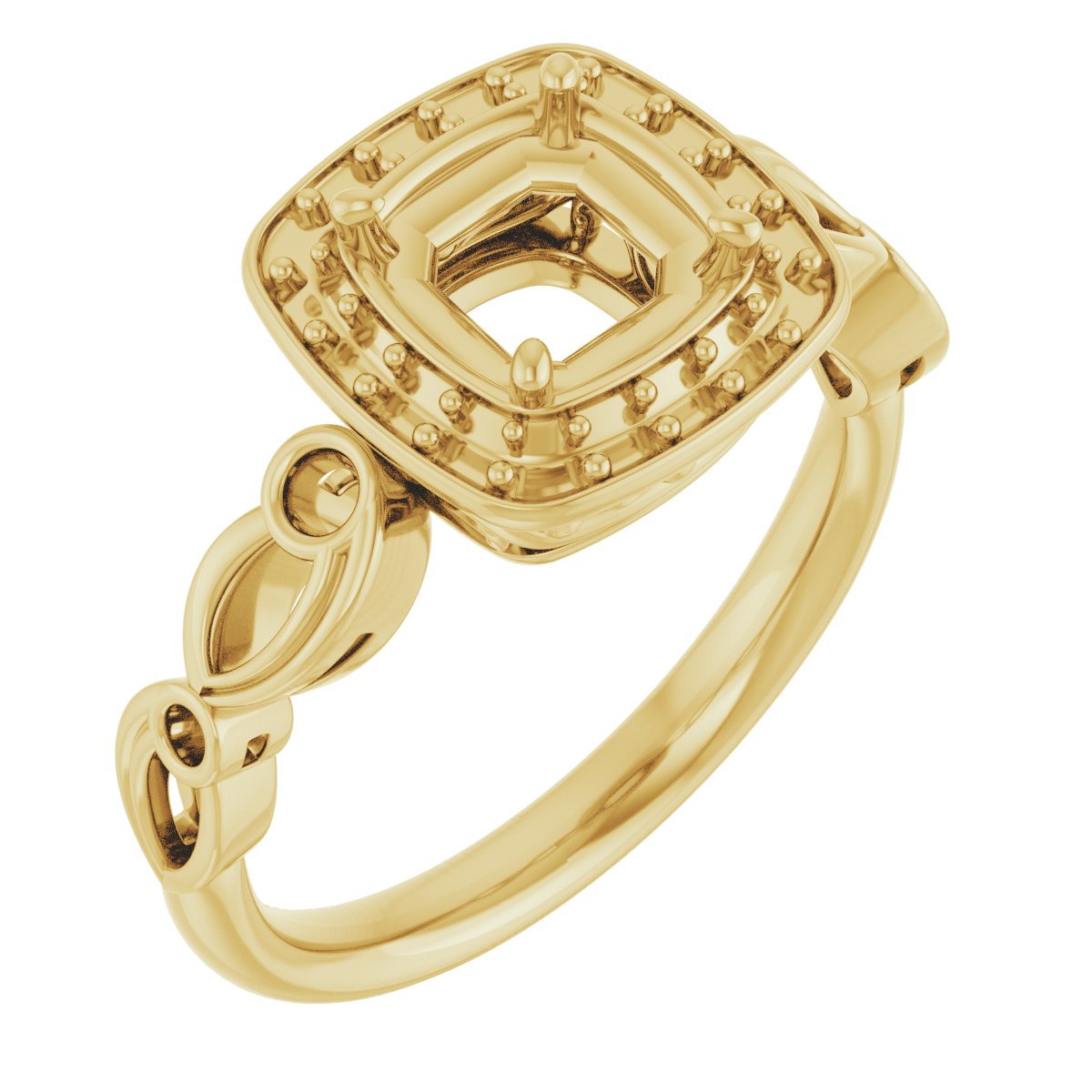 Halo-Style Sculptural Engagement Ring