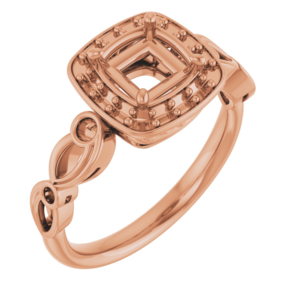 Halo-Style Sculptural Engagement Ring