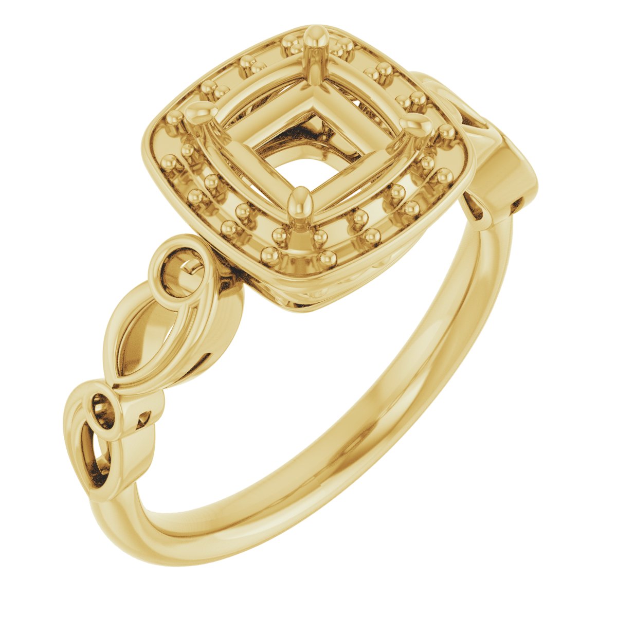 Halo-Style Sculptural Engagement Ring