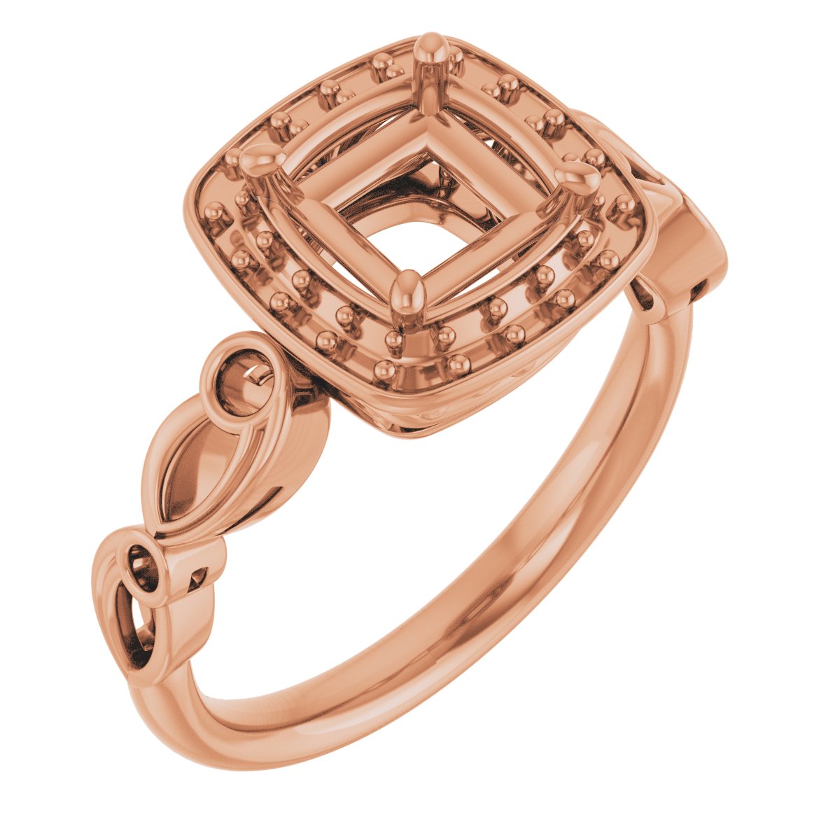 Halo-Style Sculptural Engagement Ring